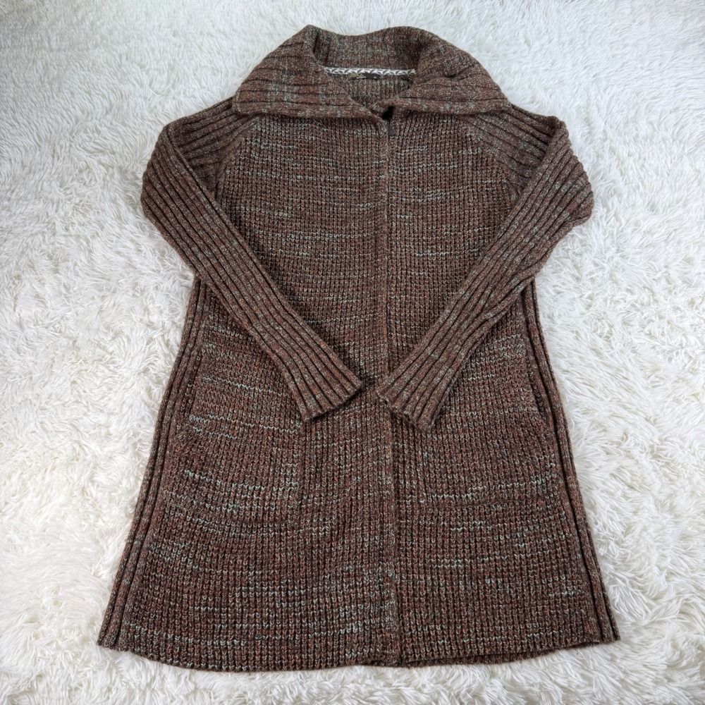 prAna Multicolor Knit Cardigan Sweater Long Sleeve‎ Button Front Size Medium